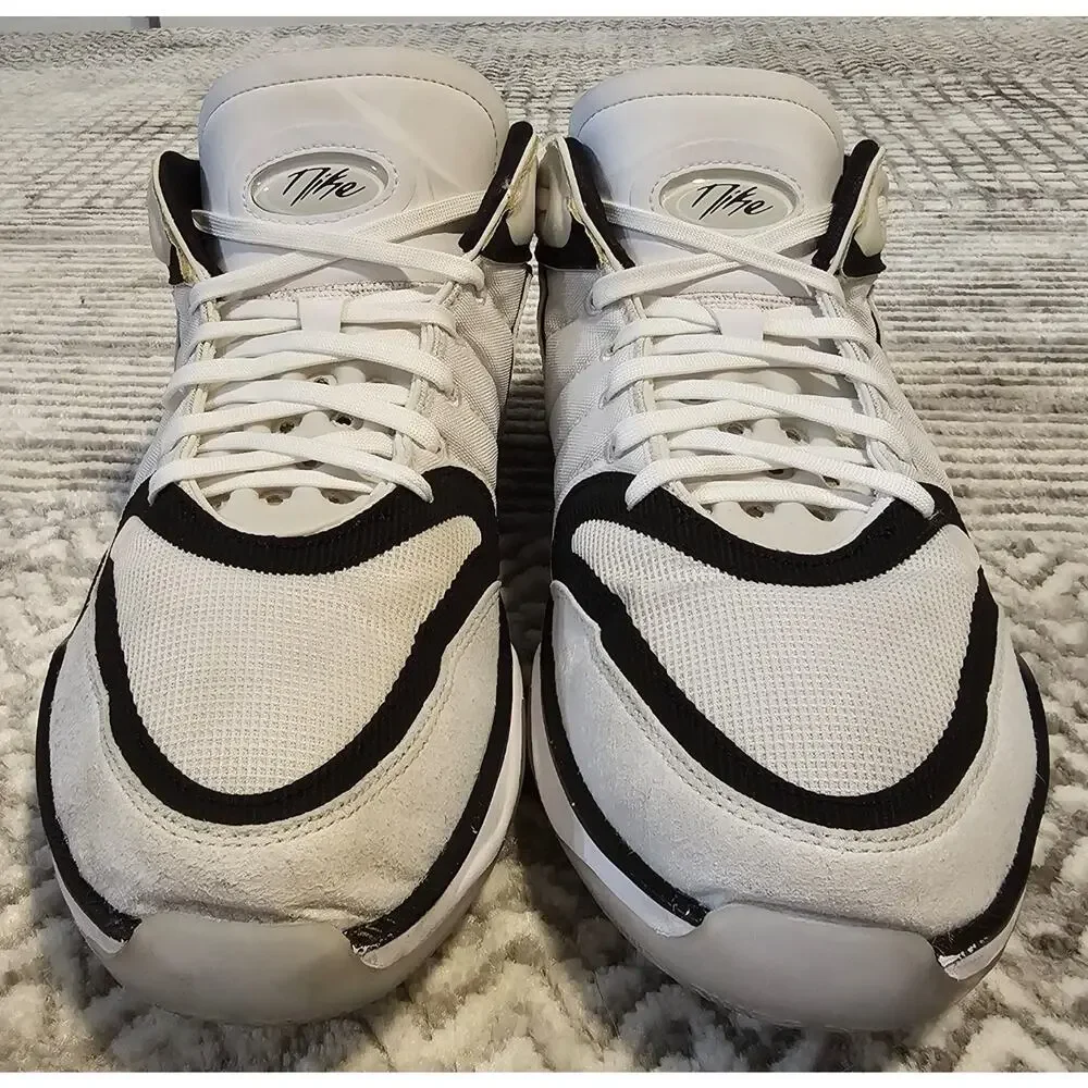 Nike Air Zoom GT Hustle 2 White Black Men's Size 14 Basketball Shoes DJ9405